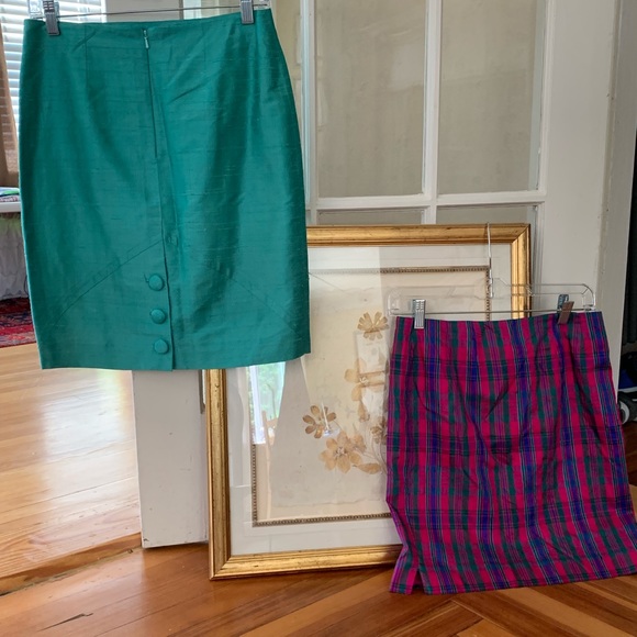 Two 100% silk designer skirts. - Picture 1 of 8